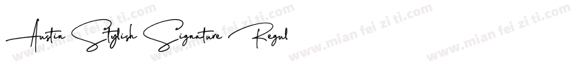 Austin Stylish Signature Regular字体转换